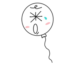 balloon cute sticker #7140142