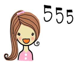 Strong cute Thai women sticker #7140588