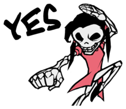 skeleton_kung fu sticker #7141065