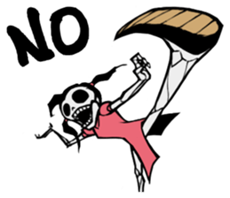 skeleton_kung fu sticker #7141066