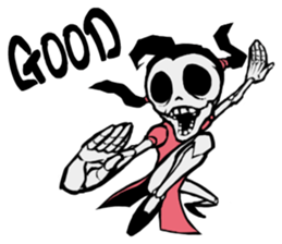 skeleton_kung fu sticker #7141067