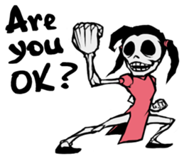 skeleton_kung fu sticker #7141068