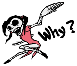 skeleton_kung fu sticker #7141069