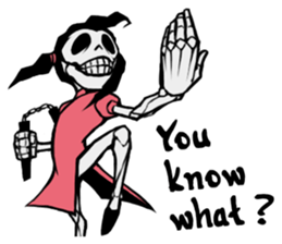 skeleton_kung fu sticker #7141072