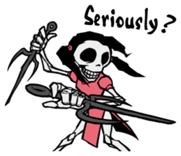 skeleton_kung fu sticker #7141074