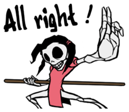 skeleton_kung fu sticker #7141076