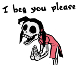 skeleton_kung fu sticker #7141080