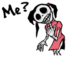 skeleton_kung fu sticker #7141082