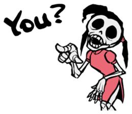 skeleton_kung fu sticker #7141083