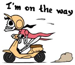 skeleton_kung fu sticker #7141086