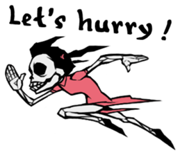 skeleton_kung fu sticker #7141090