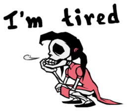 skeleton_kung fu sticker #7141091