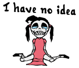 skeleton_kung fu sticker #7141093