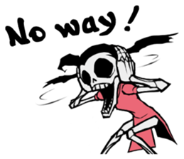 skeleton_kung fu sticker #7141094