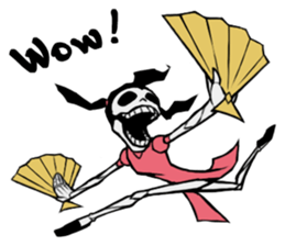 skeleton_kung fu sticker #7141099