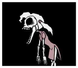 skeleton_kung fu sticker #7141102