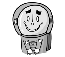 Rocket Astronaut man sticker #7141225