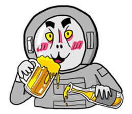 Rocket Astronaut man sticker #7141230