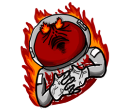 Rocket Astronaut man sticker #7141232