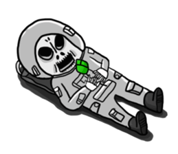 Rocket Astronaut man sticker #7141234