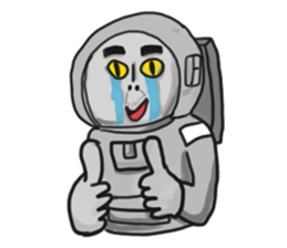 Rocket Astronaut man sticker #7141241