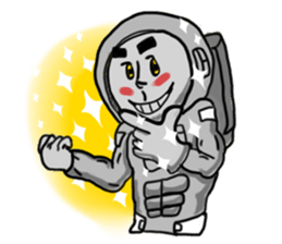 Rocket Astronaut man sticker #7141242