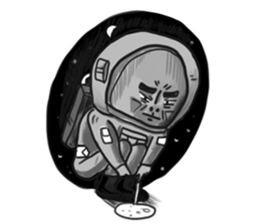 Rocket Astronaut man sticker #7141244