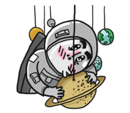 Rocket Astronaut man sticker #7141246