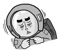 Rocket Astronaut man sticker #7141247