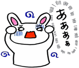 Rabbit too pale sticker #7141469