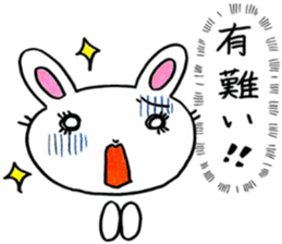 Rabbit too pale sticker #7141477