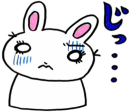 Rabbit too pale sticker #7141478