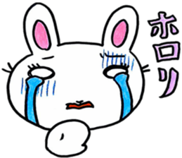 Rabbit too pale sticker #7141492