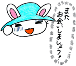 Rabbit too pale sticker #7141503