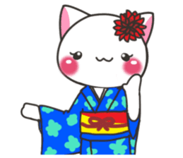Autumn festival of Banshu cat sticker #7142651