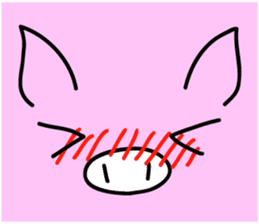 Too close Pigs! sticker #7142995
