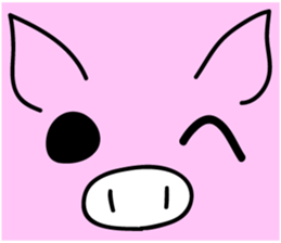 Too close Pigs! sticker #7143007