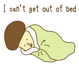 Stay-at-Home Mushroom (English) sticker #7143028