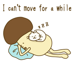 Stay-at-Home Mushroom (English) sticker #7143029