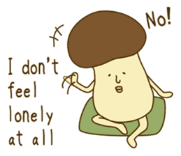 Stay-at-Home Mushroom (English) sticker #7143032