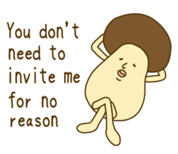 Stay-at-Home Mushroom (English) sticker #7143033