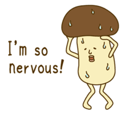 Stay-at-Home Mushroom (English) sticker #7143040