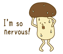 Stay-at-Home Mushroom (English) sticker #7143040