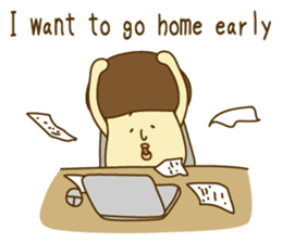 Stay-at-Home Mushroom (English) sticker #7143044