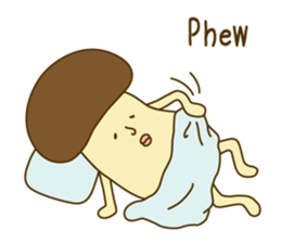 Stay-at-Home Mushroom (English) sticker #7143048