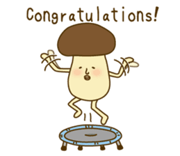 Stay-at-Home Mushroom (English) sticker #7143050