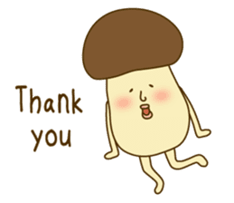 Stay-at-Home Mushroom (English) sticker #7143051