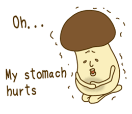 Stay-at-Home Mushroom (English) sticker #7143052