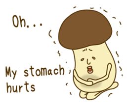 Stay-at-Home Mushroom (English) sticker #7143052