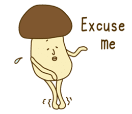Stay-at-Home Mushroom (English) sticker #7143053